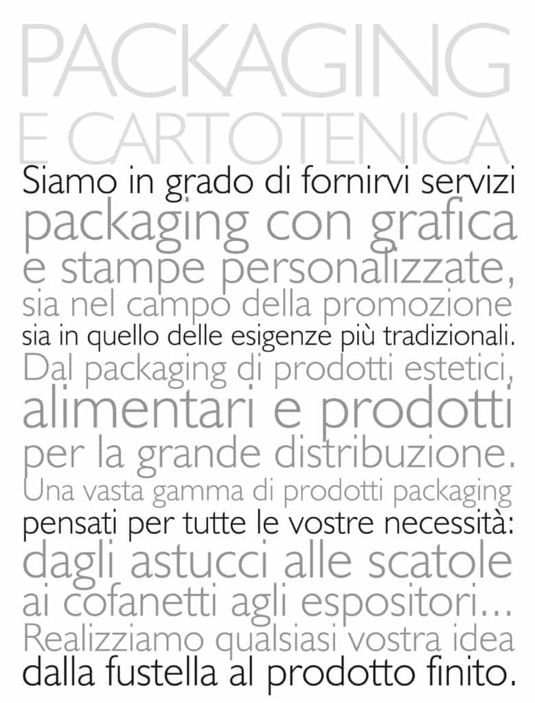 Packaging e Cartotecnica - Tipolitografia Federici - Terni (Umbria)